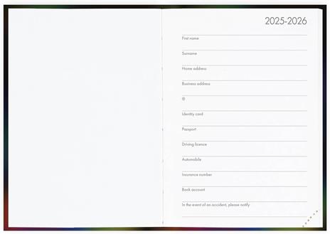 Agenda giornaliera Legami 2025 -2026, 16 mesi - Small photo Daily Diary - moth - 2