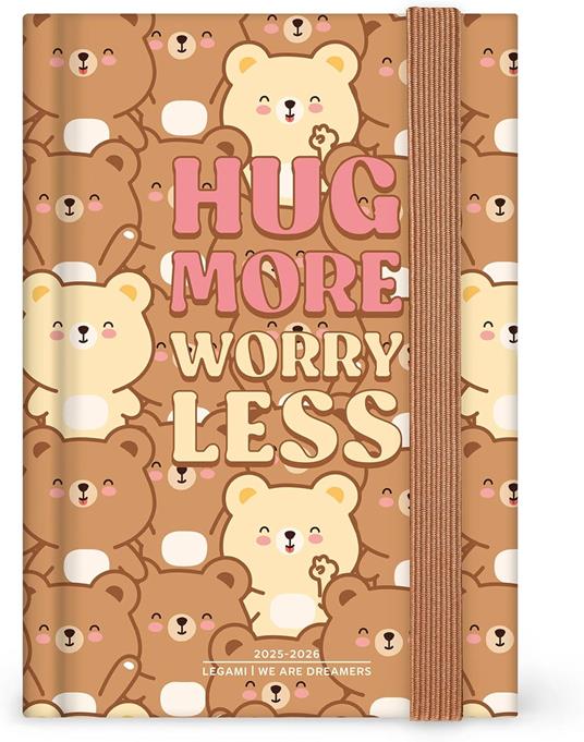 Agenda giornaliera Legami 2025 -2026, 16 mesi - Small photo Daily Diary - teddy bear