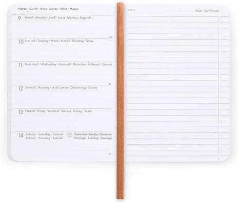 Agenda settimanale Legami 2025 -2026, 16 mesi - Small photo weekly Diary with block notes - teddy bear - 3