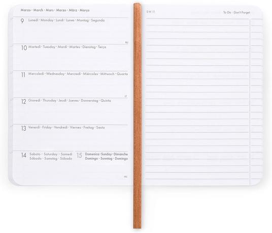 Agenda settimanale Legami 2025 -2026, 16 mesi - Small photo weekly Diary with block notes - teddy bear - 3