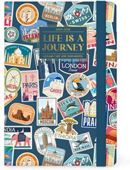 Agenda settimanale Legami 2025 -2026, 16 mesi - Medium photo weekly Diary - travel stickers