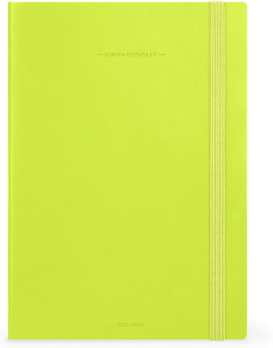Agenda settimanale Legami 2026, 13 mesi - large weekly Diary - chartreuse