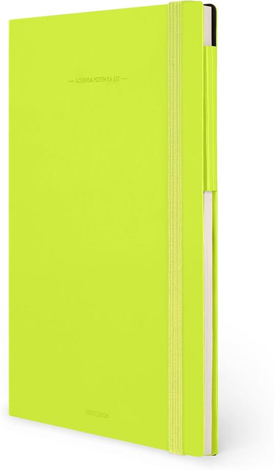 Agenda settimanale Legami 2026, 13 mesi - large weekly Diary - chartreuse - 4