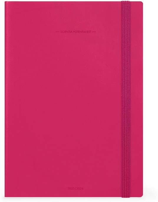 Agenda settimanale Legami 2026, 13 mesi - large weekly Diary - raspberry