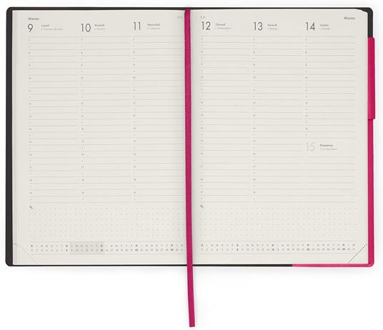 Agenda settimanale Legami 2026, 13 mesi - large weekly Diary - raspberry - 3