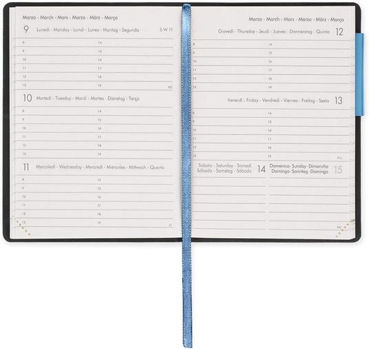 Agenda Legami 12 mesi, 2026, settimanale, Mini Weekly Diary - Retro Blue - 3