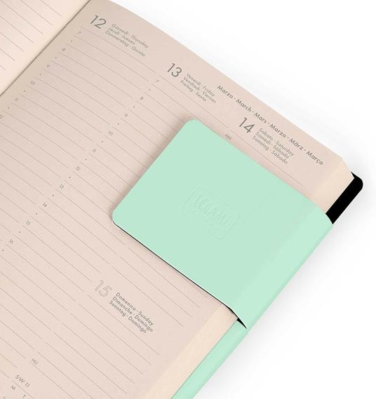 Agenda Legami 12 mesi, 2026, settimanale, Small Weekly Diary - Pastel Mint - 6
