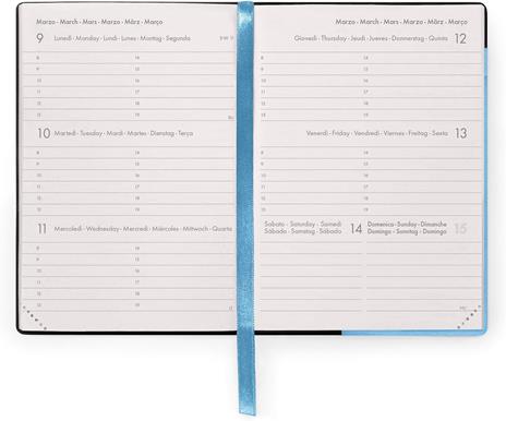 Agenda Legami 12 mesi, 2026, settimanale, Small Weekly Diary - Retro Blue - 3