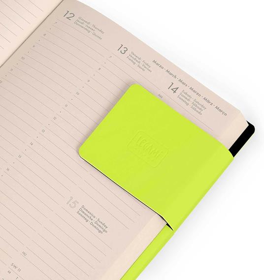 Agenda Legami 12 mesi, 2026, settimanale, Small Weekly Diary - Chartreuse - 6