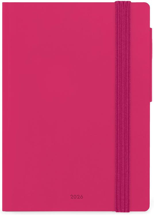 Agenda Legami 12 mesi, 2026, settimanale, Small Weekly Diary - Raspberry