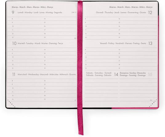 Agenda Legami 12 mesi, 2026, settimanale, Small Weekly Diary - Raspberry - 3