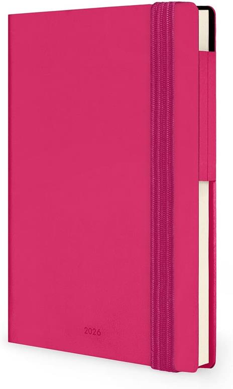 Agenda Legami 12 mesi, 2026, settimanale, Small Weekly Diary - Raspberry - 4