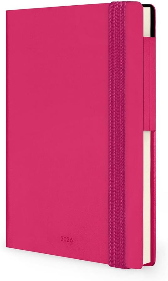 Agenda Legami 12 mesi, 2026, settimanale, Small Weekly Diary - Raspberry - 4