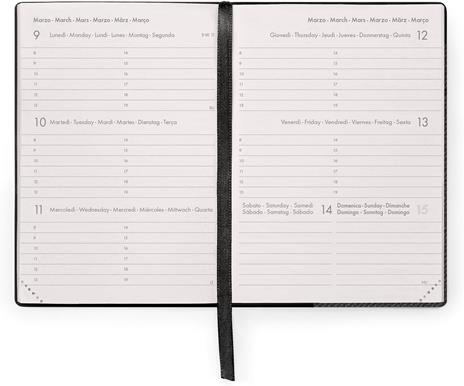 Agenda Legami 12 mesi, 2026, settimanale, Small Weekly Diary - Deep Graphite - 3