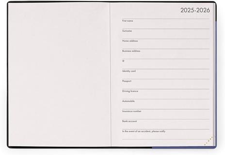 Agenda Legami 12 mesi, 2026, giornaliera, Small Daily Diary - Future Dusk - 2