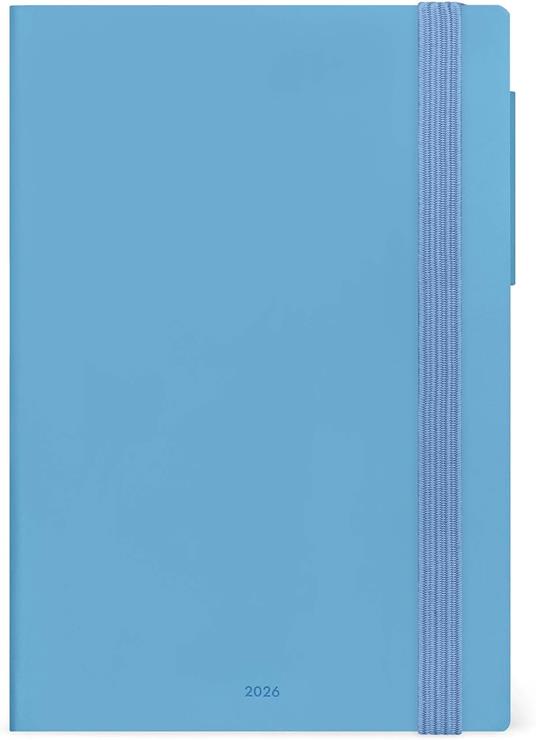Agenda Legami 12 mesi, 2026, giornaliera, Medium Daily Diary - Retro Blue