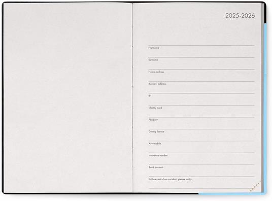 Agenda Legami 12 mesi, 2026, settimanale, Medium Weekly Diary - Aura - 2