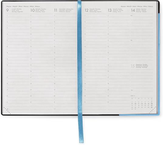 Agenda Legami 12 mesi, 2026, settimanale, Medium Weekly Diary - Retro Blue - 3