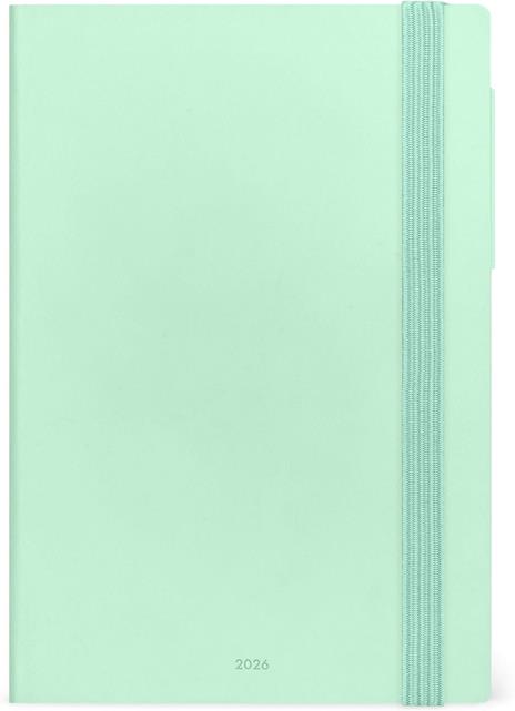 Agenda Legami 12 mesi, 2026, settimanale, Medium Weekly Diary With block notes -Pastel Mint