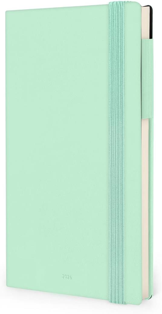 Agenda Legami 12 mesi, 2026, settimanale, Medium Weekly Diary With block notes -Pastel Mint - 4