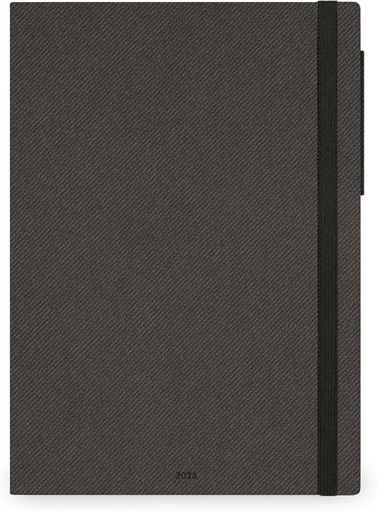 Agenda Legami 12 mesi, 2026, settimanale, Maxi Weekly Diary - Deep Graphite
