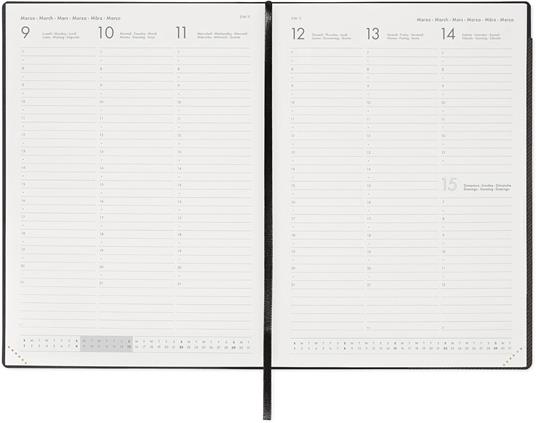 Agenda Legami 12 mesi, 2026, settimanale, Maxi Weekly Diary - Deep Graphite - 3