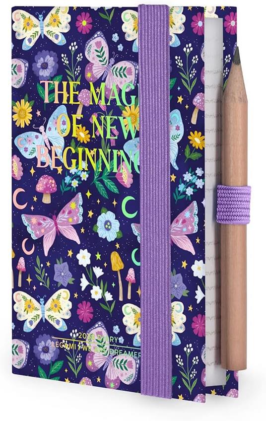 Agenda Legami 12 mesi, 2026, bigiornaliera, Mini 2-Day Diary - Butterfly - 4