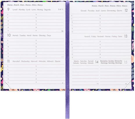 Agenda Legami 12 mesi, 2026, settimanale, Mini Photo Weekly Diary - Flowers - 3