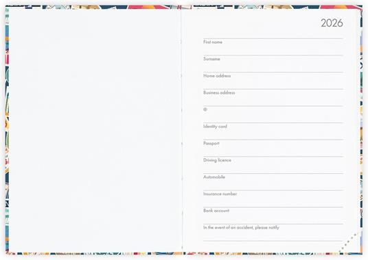 Agenda Legami 12 mesi, 2026, giornaliera, Small Photo Daily Diary - Travel Stickers - 2