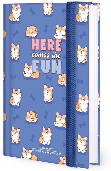 Agenda Legami 12 mesi, 2026, giornaliera, Small Photo Daily Diary - Blue Corgi - 4