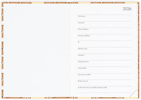 Agenda Legami 12 mesi, 2026, giornaliera, Small Photo Daily Diary - Teddy Bear - 2