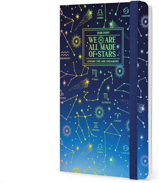 Agenda Legami 12 mesi, 2026, settimanale, Medium Photo Weekly Diary - Stars - 4