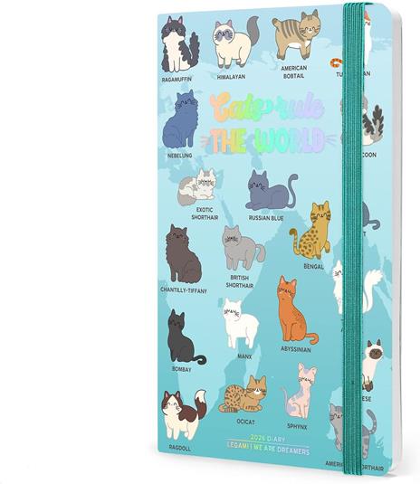 Agenda Legami 12 mesi, 2026, settimanale, Medium Photo Weekly Diary - Kitty - 4