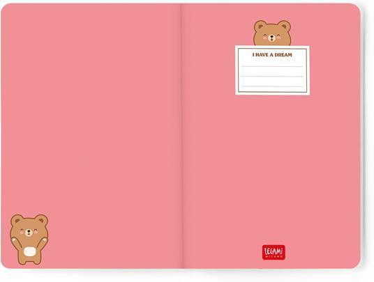 Agenda Legami 12 mesi, 2026, settimanale, Medium Photo Weekly Diary - Teddy Bear - 5