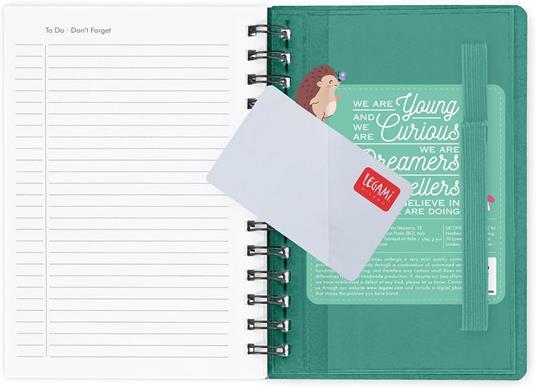 Agenda Legami 12 mesi, 2026, settimanale, Small Weekly Spiral Bound - Hedgehog - 5