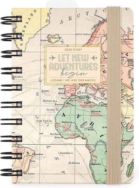 Agenda Legami 12 mesi, 2026, giornaliera, Small Daily Spiral Bound - Travel