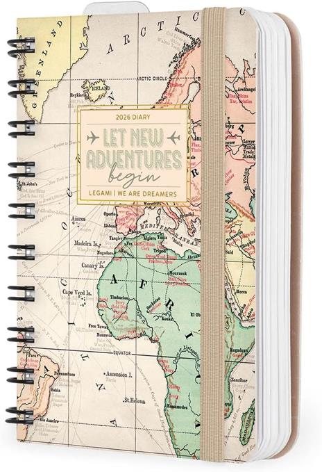Agenda Legami 12 mesi, 2026, giornaliera, Small Daily Spiral Bound - Travel - 4
