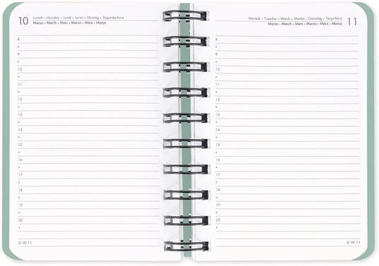 Agenda Legami 12 mesi, 2026, giornaliera, Small Daily Spiral Bound - Hedgehog - 2