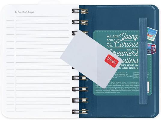 Agenda Legami 12 mesi, 2026, giornaliera, Small Daily Spiral Bound - Travel Stickers - 5