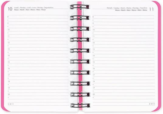 Agenda Legami 12 mesi, 2026, giornaliera, Small Daily Spiral Bound - Daisy - 2