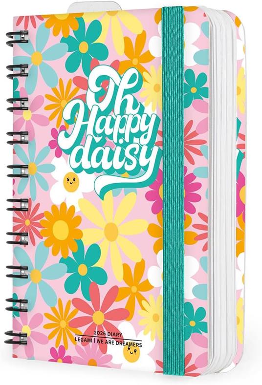 Agenda Legami 12 mesi, 2026, giornaliera, Small Daily Spiral Bound - Daisy - 4
