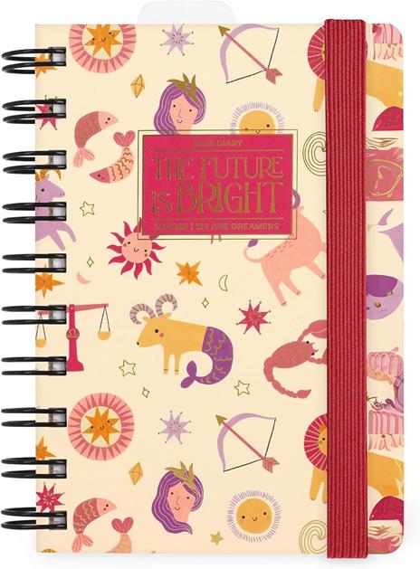 Agenda Legami 12 mesi, 2026, giornaliera, Small Daily Spiral Bound - Zodiac