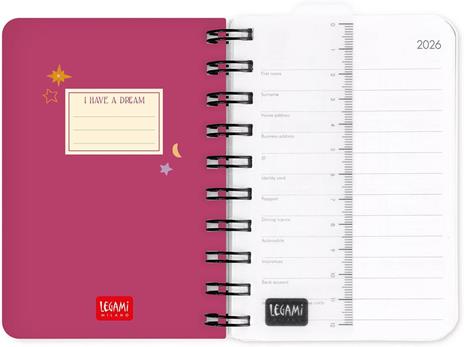 Agenda Legami 12 mesi, 2026, giornaliera, Small Daily Spiral Bound - Zodiac - 3
