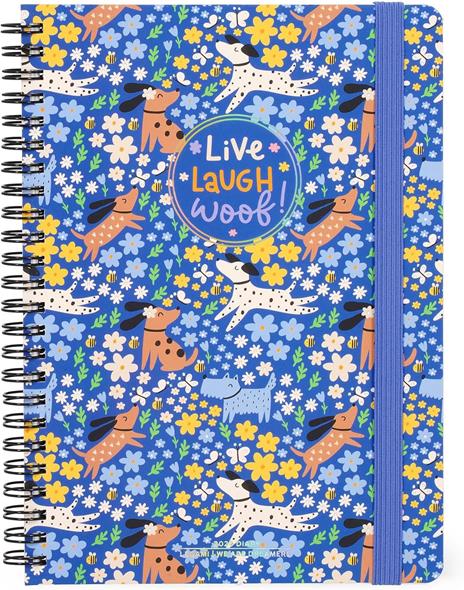 Agenda Legami 12 mesi, 2026, settimanale, Large Weekly Spiral Bound - Dogs
