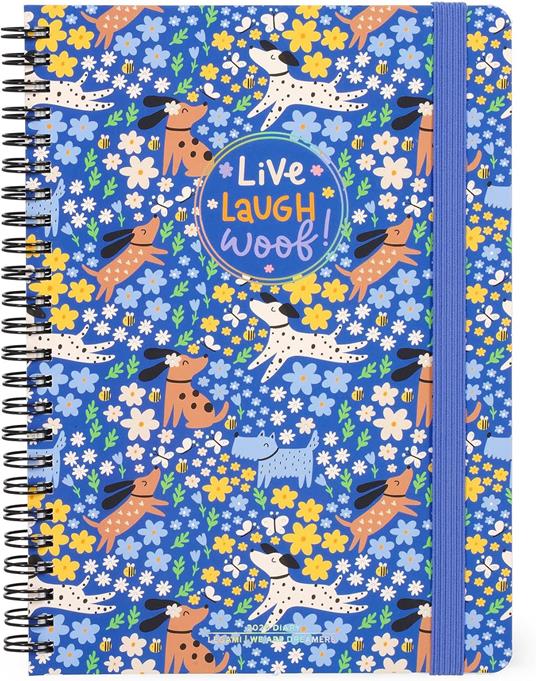 Agenda Legami 12 mesi, 2026, settimanale, Large Weekly Spiral Bound - Dogs