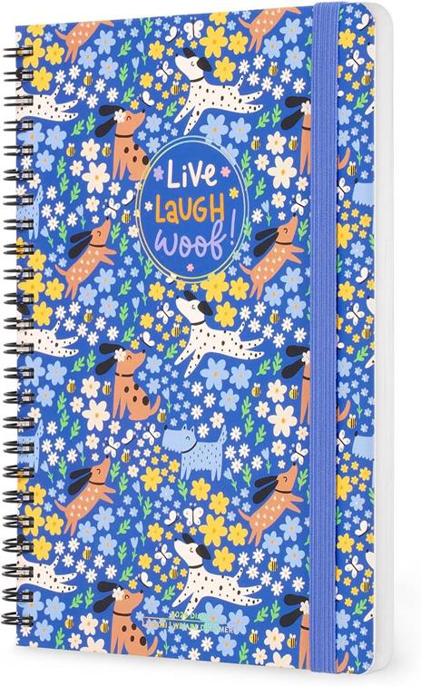 Agenda Legami 12 mesi, 2026, settimanale, Large Weekly Spiral Bound - Dogs - 4