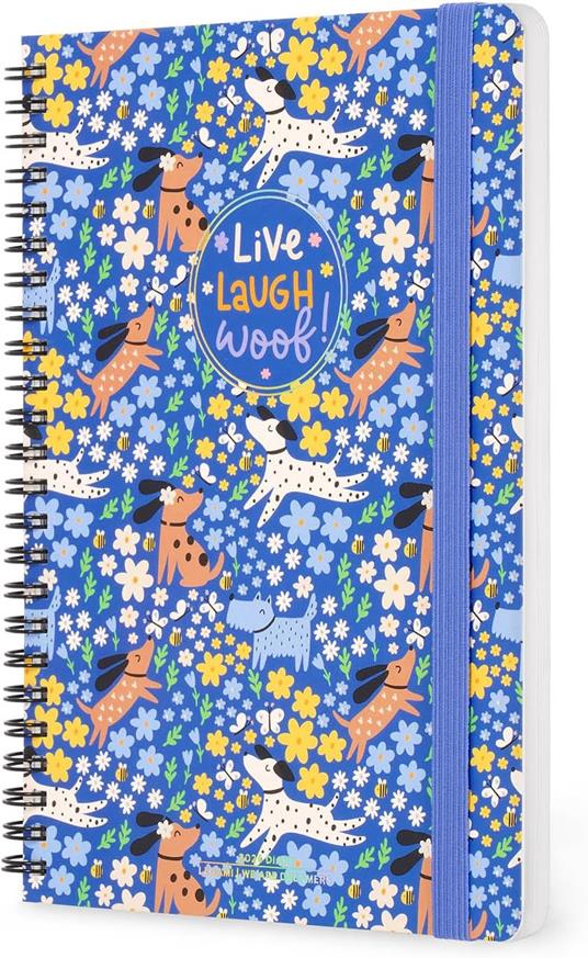 Agenda Legami 12 mesi, 2026, settimanale, Large Weekly Spiral Bound - Dogs - 4