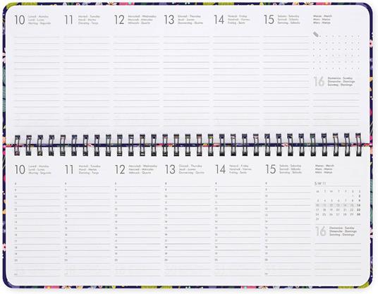 Agenda Legami 12 mesi, 2026, giornaliera, Desk Planner - Flowers - 2
