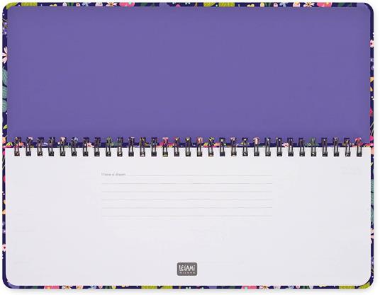 Agenda Legami 12 mesi, 2026, giornaliera, Desk Planner - Flowers - 3