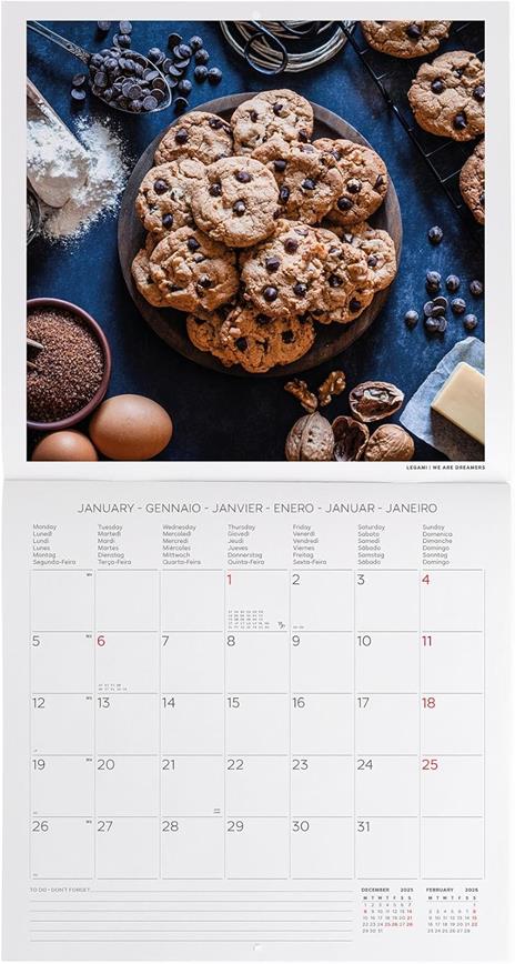 Calendario 2026 da Parete  - Kitchen - 30 x 29 cm - 2